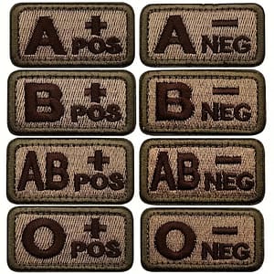Blood Type Patches (Various)