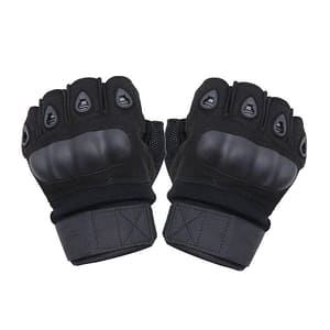 Tactical Gloves with Rubber Knuckles
