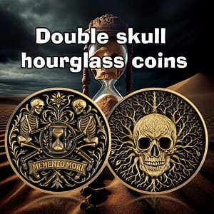 "Memento Mori Rooted Skull" Challenge Coin