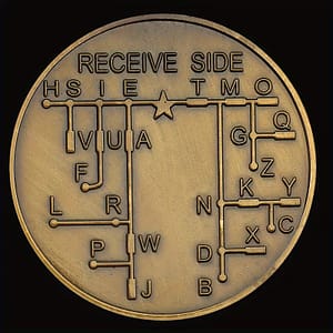 "Morse Code" Challenge Coin