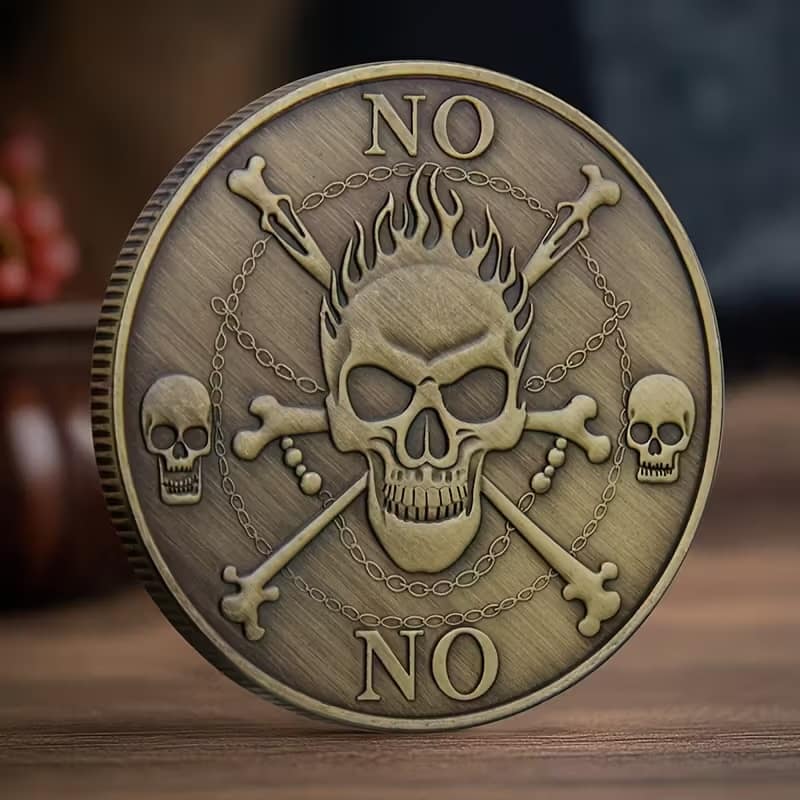 "Yes / No Skull & Eagle" Challenge Coin - Image 2